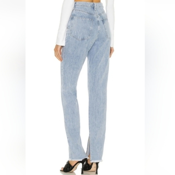 WeWoreWhat Split Hem Jeans Light Wash Sz 25 - Picture 4 of 6